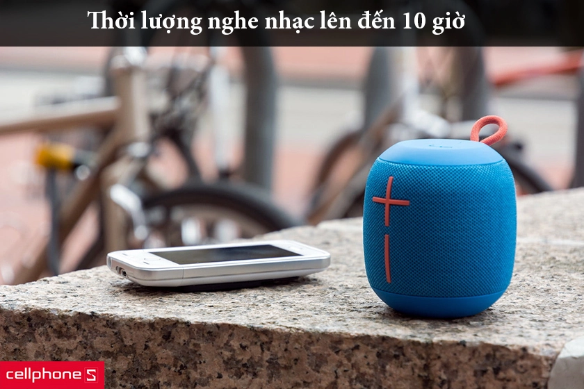 thời lượng nghe nhạc lên đến 10 giờ