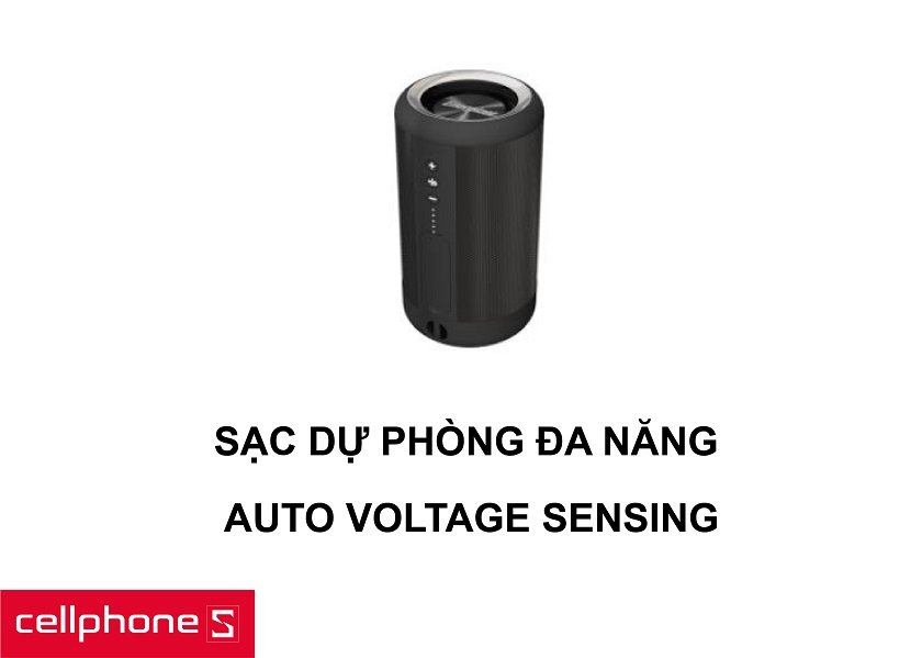 Khả năng biến thành sạc dự phòng cùng công nghệ tương thích sạc Auto Voltage Sensing
