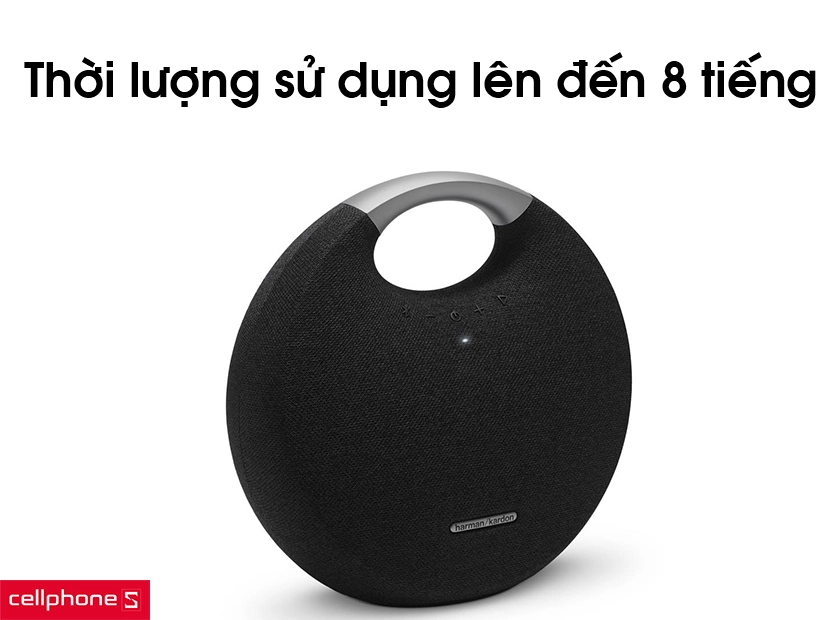 Thời lượng sử dụng lên đến 8 tiếng và khả năng sạc đầy trong 5 tiếng