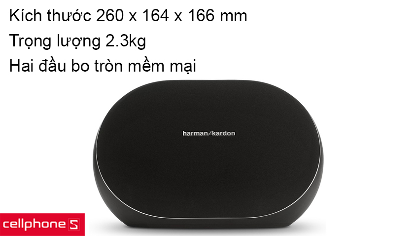 thiết kế giống hình con nhộng với hai đầu được bo tròn nhẹ