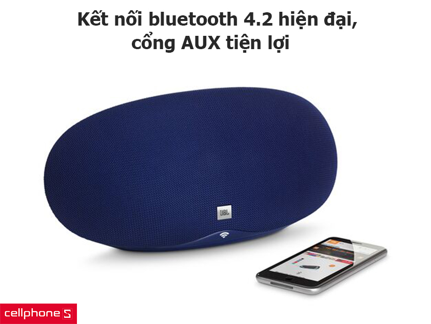 Kết nối bluetooth 4.2 hiện đại, cổng AUX tiện lợi