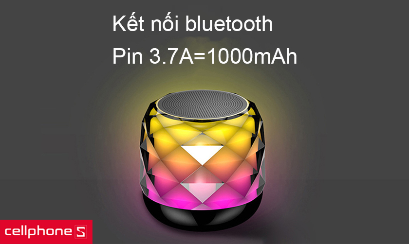 Kết nối bluetooth nhanh chóng, thời gian sử dụng lâu với pin 1000mAh