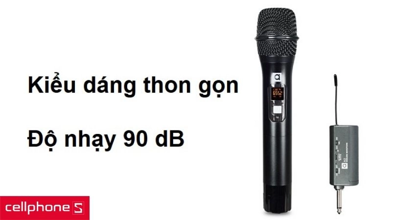 Thiết kế kiểu dáng thon gọn cùng độ nhạy lớn hơn 90dB