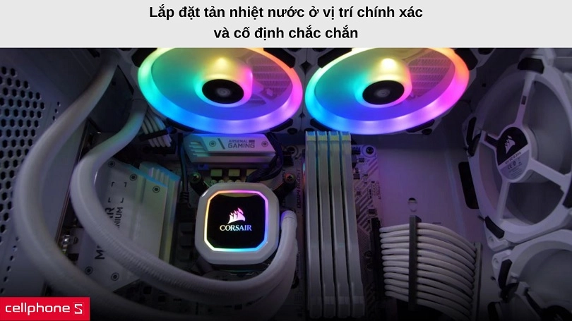 Lắp đặt tản nhiệt nước custom