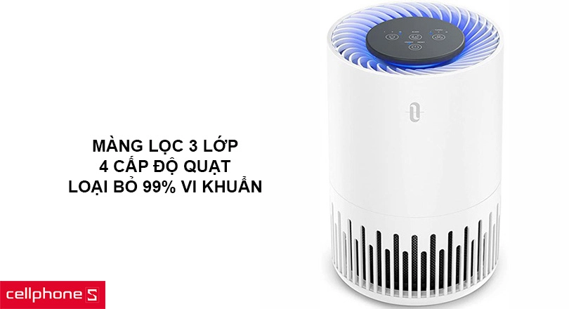 Làm sạch không khí hiệu quả với hệ thống lọc ba giai đoạn