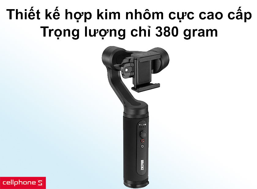 Thiết kế hợp kim nhôm cực cao cấp cùng trọng lượng chỉ 380 gram
