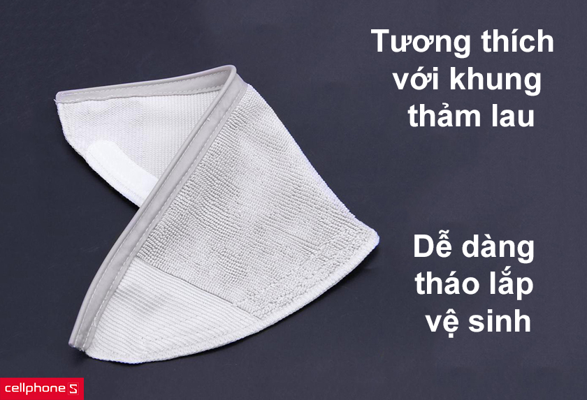 Tương thích với khung thảm lau, dễ dàng tháo lắp vệ sinh