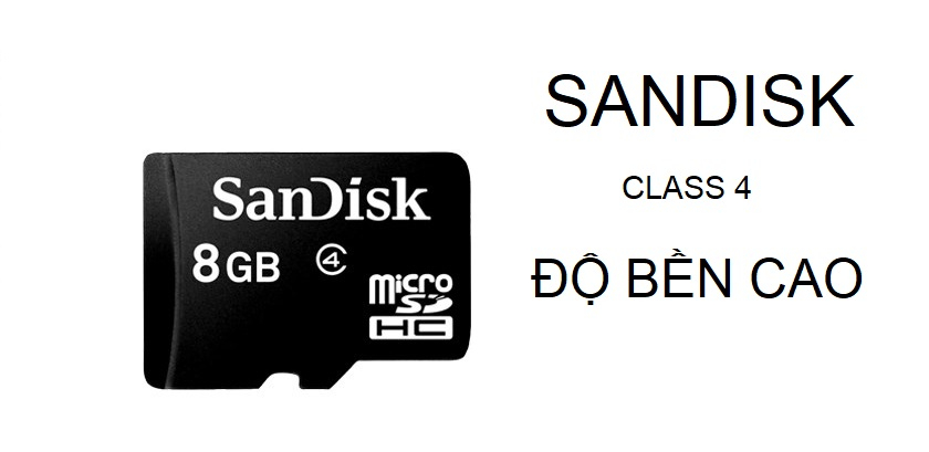 Thẻ nhớ SanDisk Ultra microSDHC UHS-I 8GB có độ bền cao