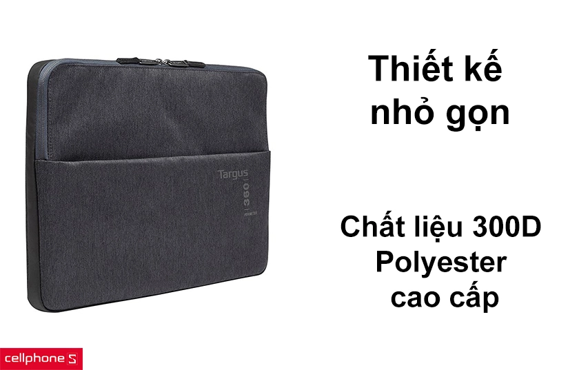 Thiết kế nhỏ gọn, chất liệu 300D Polyester cao cấp