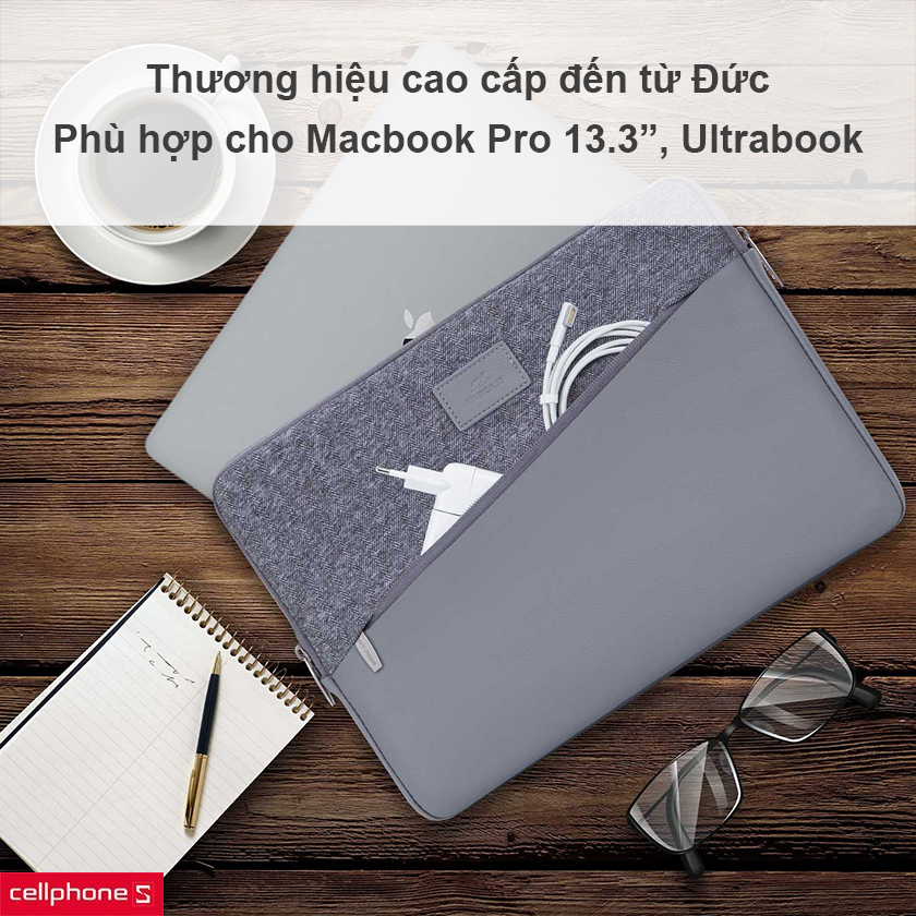 Thương hiệu cao cấp đến từ ý, thiết kế mỏng nhẹ vừa vặn cho Macbook Pro 13.3”