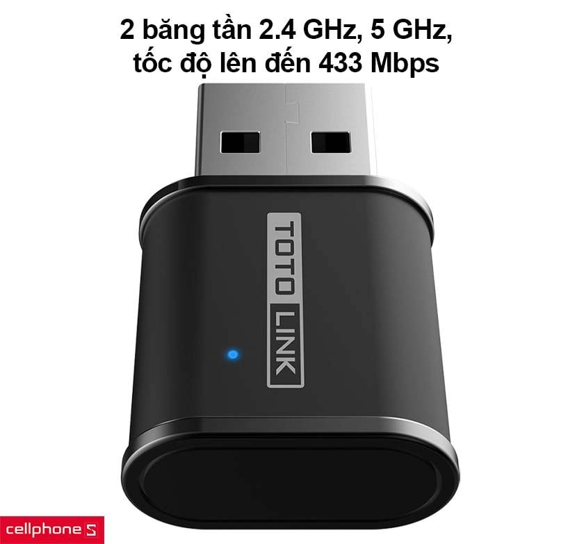 USB Wifi Totolink A650USM băng tần kép AC650