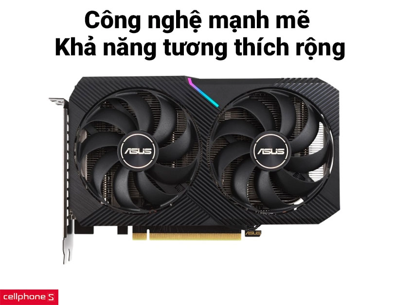 VGA Asus Dual GeForce RTX 3050 OC 8GB DUAL-RTX3050-O8G