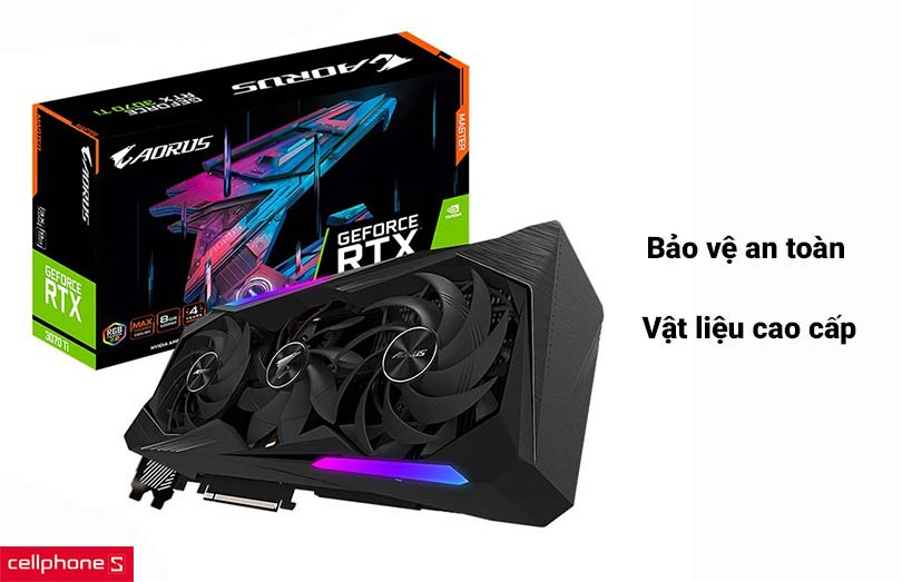 Card màn hình Gigabyte AORUS GeForce RTX 3070 MASTER 8G