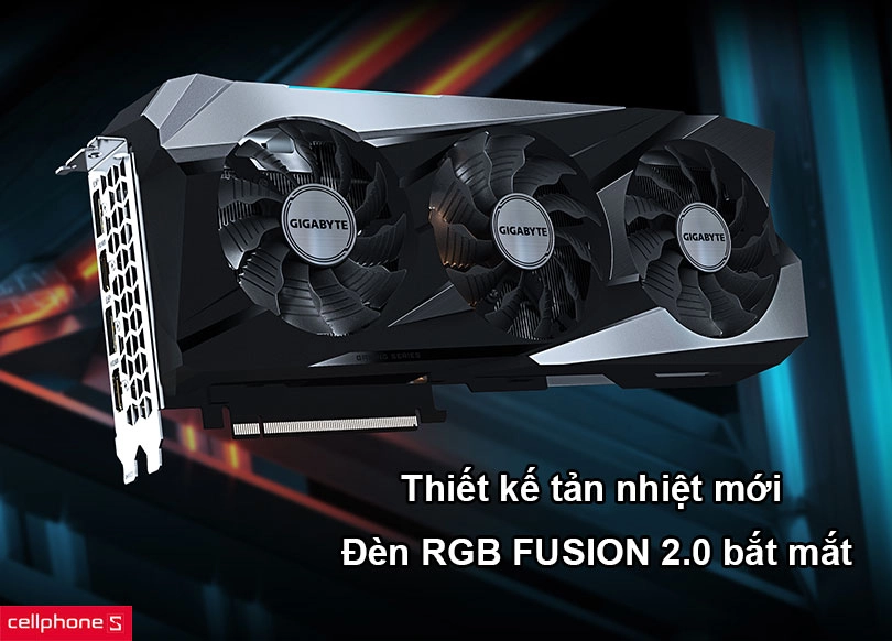 Thiết kế tản nhiệt mới cùng Heatsink và đèn RGB FUSION 2.0 bắt mắt