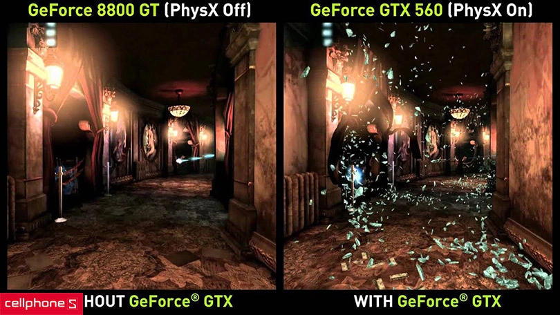 Công nghệ NVIDIA PhysX tính toán chuyển động