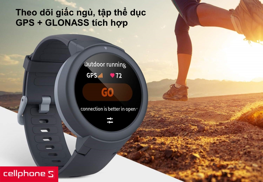 Phân tích giấc ngủ và theo dõi quá trình tập thể dục với GPS + GLONASS