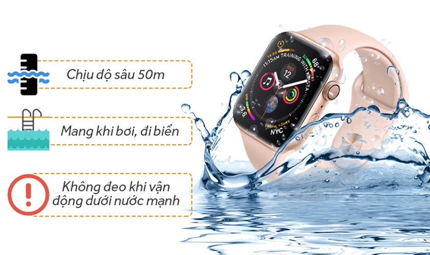 khả năng chống nước 50m