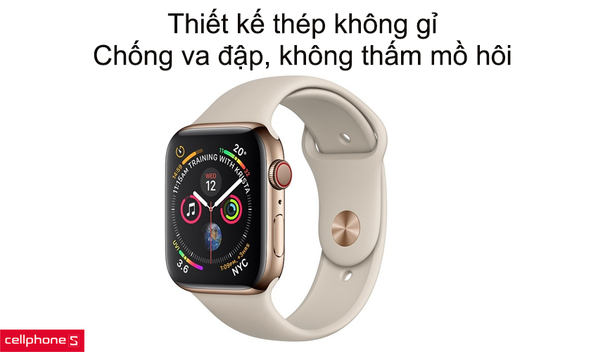 Thiết kế thép không gỉ, chống va đập, không thấm mồ hôi