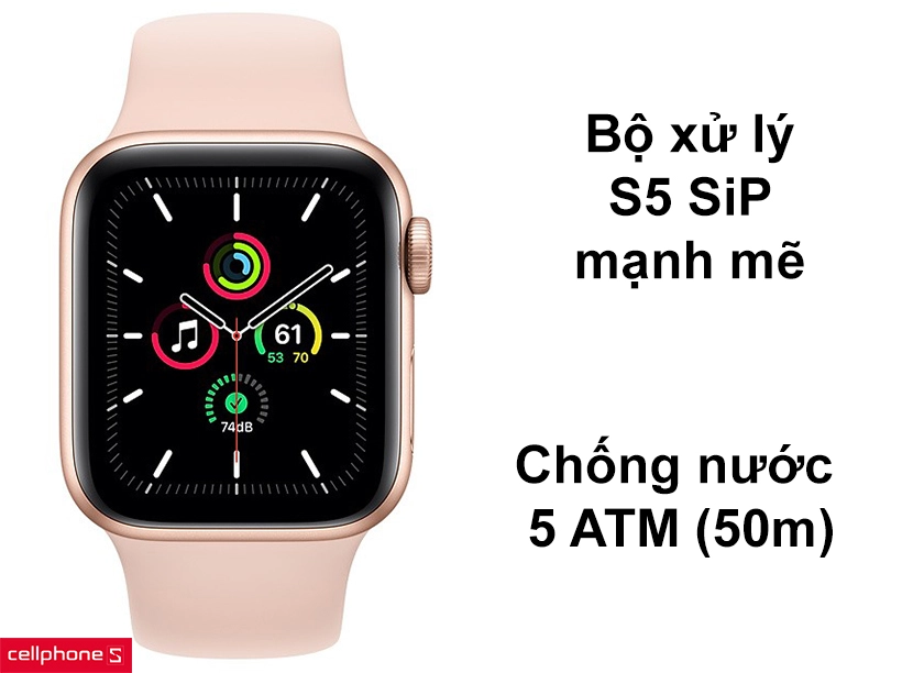 Bộ xử lý S5 SiP mạnh mẽ, chống nước 5 ATM (50m)