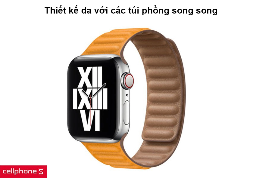 Dây đeo Apple Watch Apple Leather Link S/M 42 – 44 mm