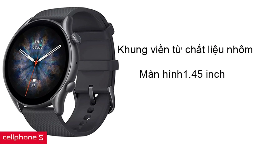 Có thiết kế mặt tròn thời thượng, dây cao su bền bỉ