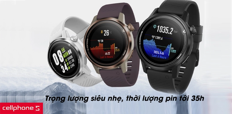 Trọng lượng siêu nhẹ, thời lượng pin tới 35h