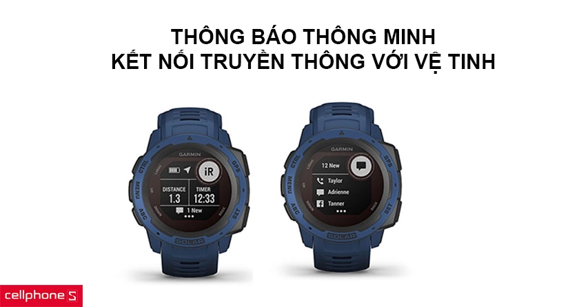 Thông báo thông minh, hỗ trợ kết nối truyền thông với vệ tinh