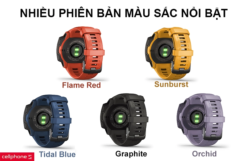 dây đeo nhiều kích cỡ, nhiều màu sắc lựa chọn