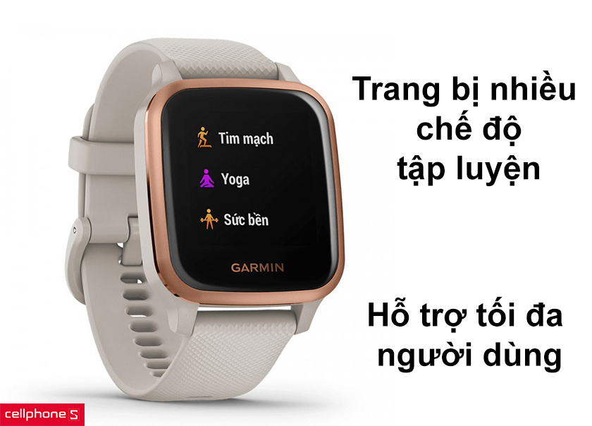 Trang bị nhiều chế độ tập luyện, hỗ trợ tối đa người dùng