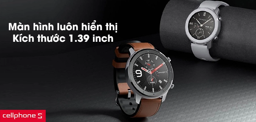Màn hình luôn hiển thị, kích thước 1.39 inch