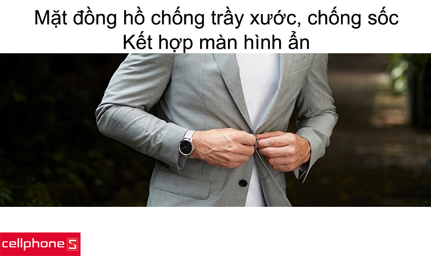 Mặt đồng hồ chống trầy xước, chống sốc kết hợp màn hình ẩn