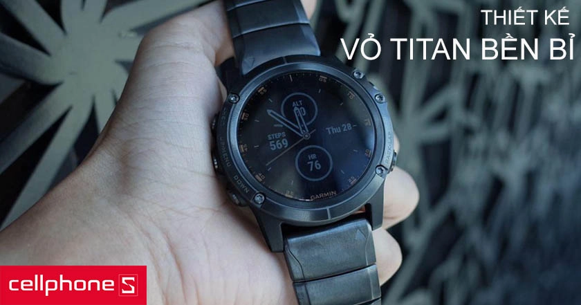 Vỏ ngoài bằng Titan chắc chắn