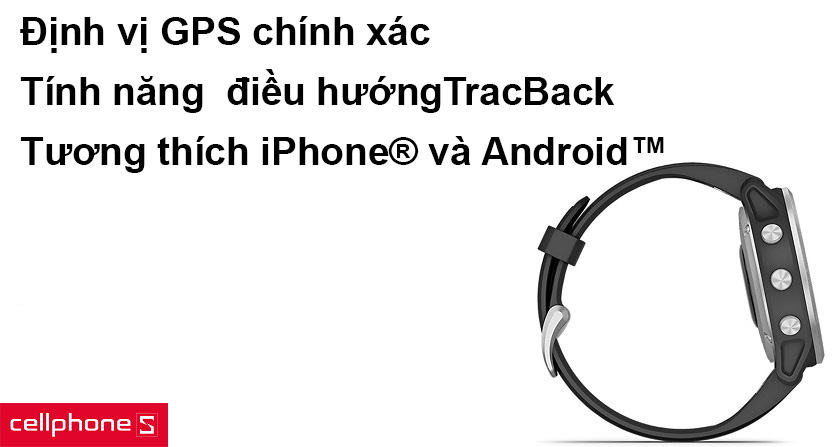 Định vị GPS chính xác, tương thích điện thoại iPhone và Android