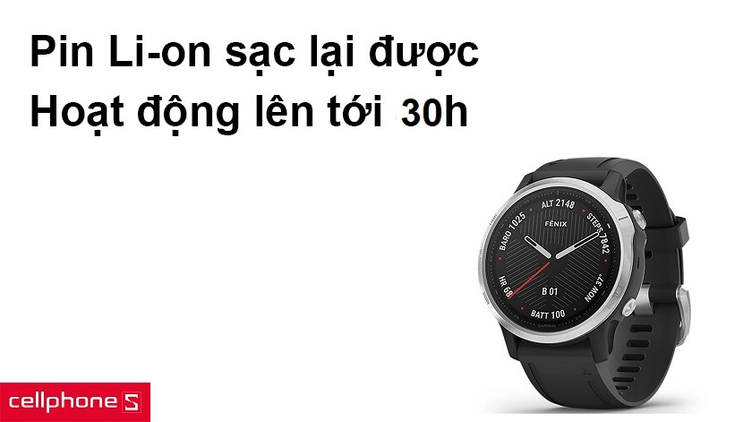 Pin Li-on cho khả năng hoạt động lên tới 30 giờ