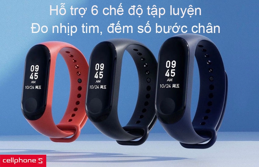 Tính năng đo nhịp tim và đếm số bước chân