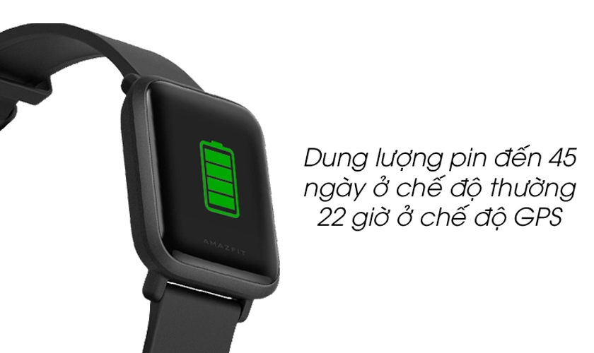 Pin 200mAh, duy trì trong 45 ngày liên tục