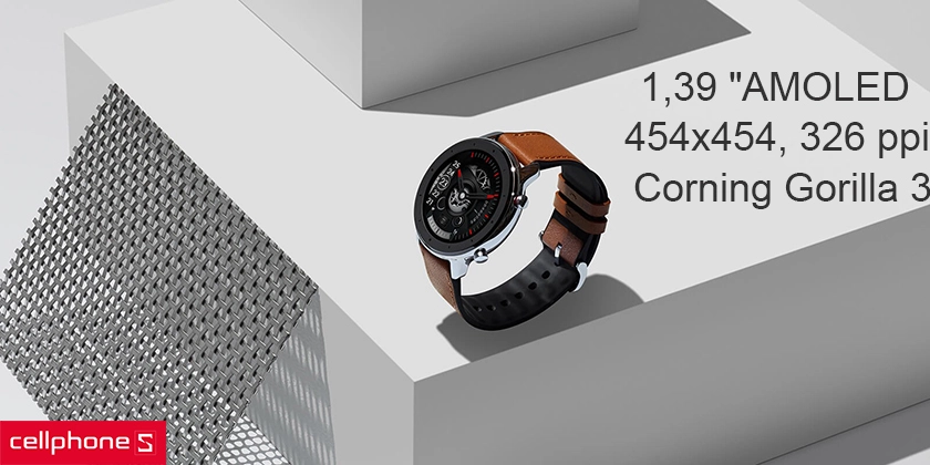 Thiết kế khung gốm zirconium tinh tế, màn hình AMOLED 1.39 inch