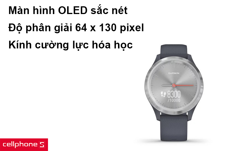 Màn hình OLED sắc nét, độ phân giải 64 x 130 pixel