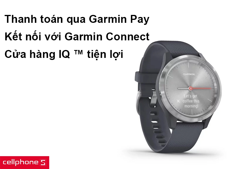 Thanh toán nhanh chóng với Garmin Pay, chia sẻ kết nối với Garmin Connect