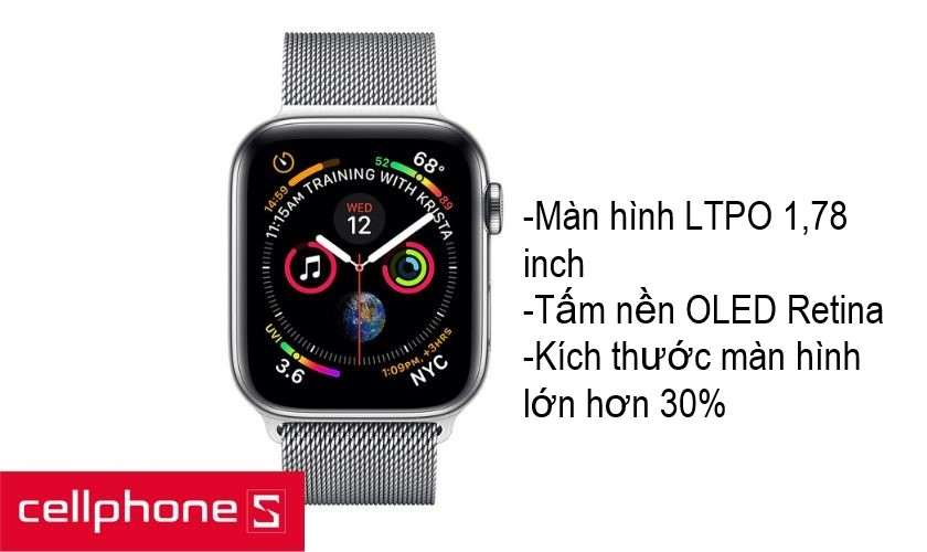 Công nghệ màn hình LTPO OLED Retina cùng kích thước 1,78 inch