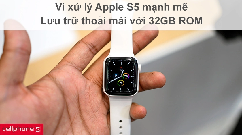 Vi xử lý Apple S5 mạnh mẽ, dung lượng lưu trữ lớn lên đến 32GB