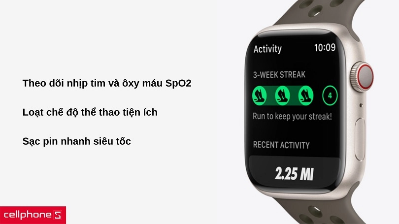 Theo dõi sức khỏe và vận động suốt ngày dài