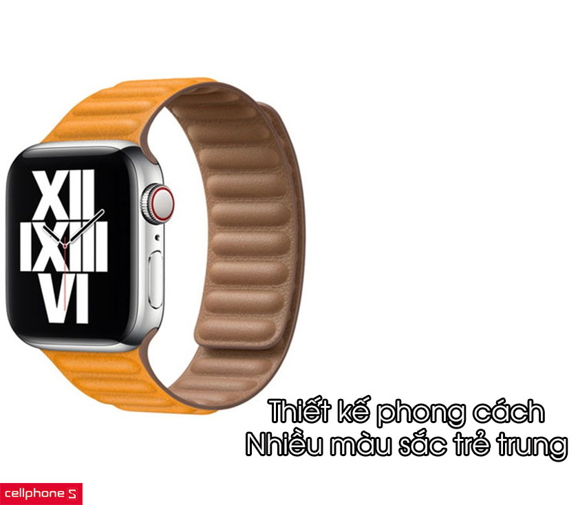 Dây đeo Apple Watch Apple Leather Link S/M 38 - 40mm