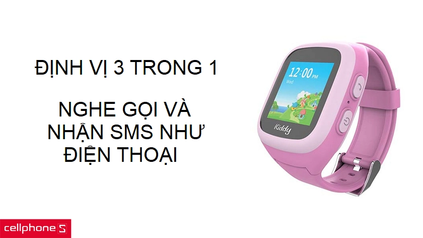 Tính năng định vị 3 trong 1 hiện đại và liên lạc hai chiều tiện lợi