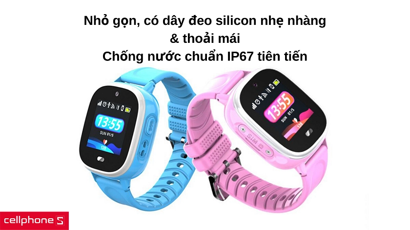 Dây đeo silicon nhẹ nhàng, có khả năng chống nước tốt