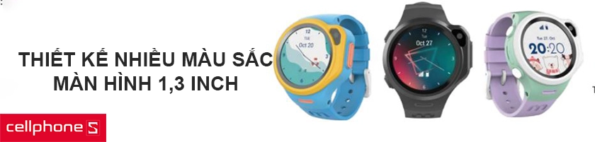 Thiết kế nhiều màu sắc, màn hình 1,3 inch