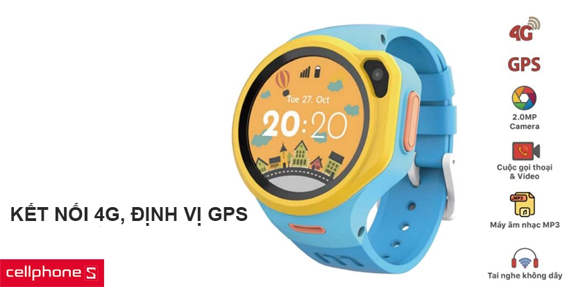 Kết nối 4G, định vị GPS cùng dung lượng pin lớn
