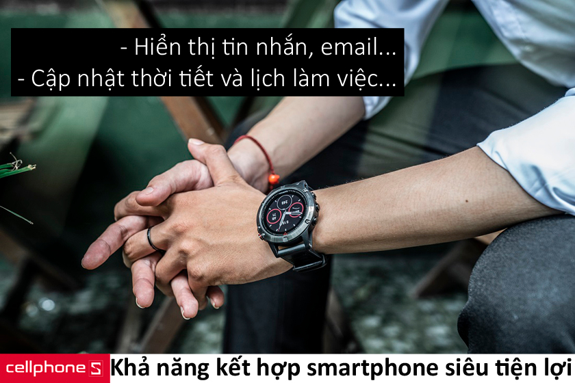 đồng hồ có thể hiển thị tin nhắn, email, cập nhật thời tiết và lịch làm việc