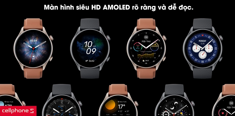 Màn hình siêu HD AMOLED rõ ràng và dễ đọc
