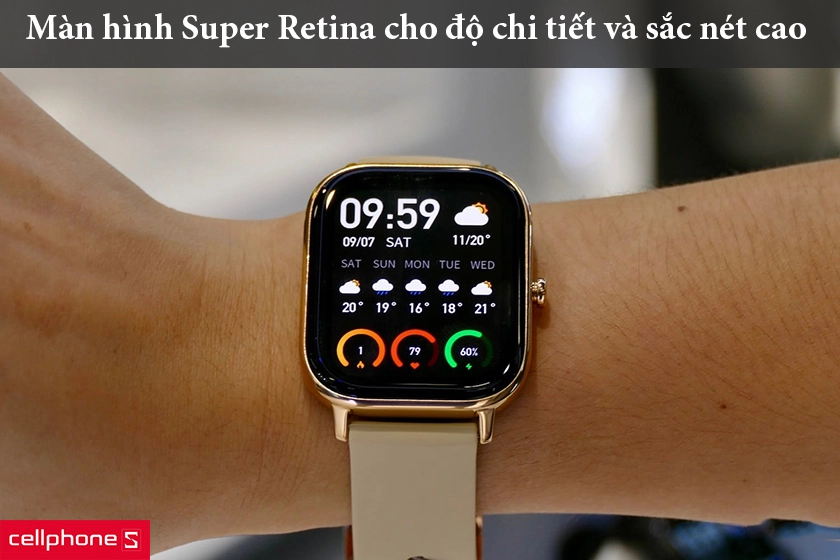 màn hình Super Retina sắc nét